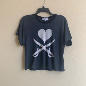 Wildfox Heart & Crossbones T-Shirt